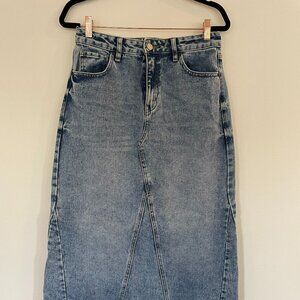 Prosperity Denim Maxi Skirt